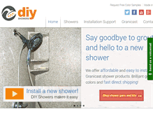 Tablet Screenshot of diy-showers.com